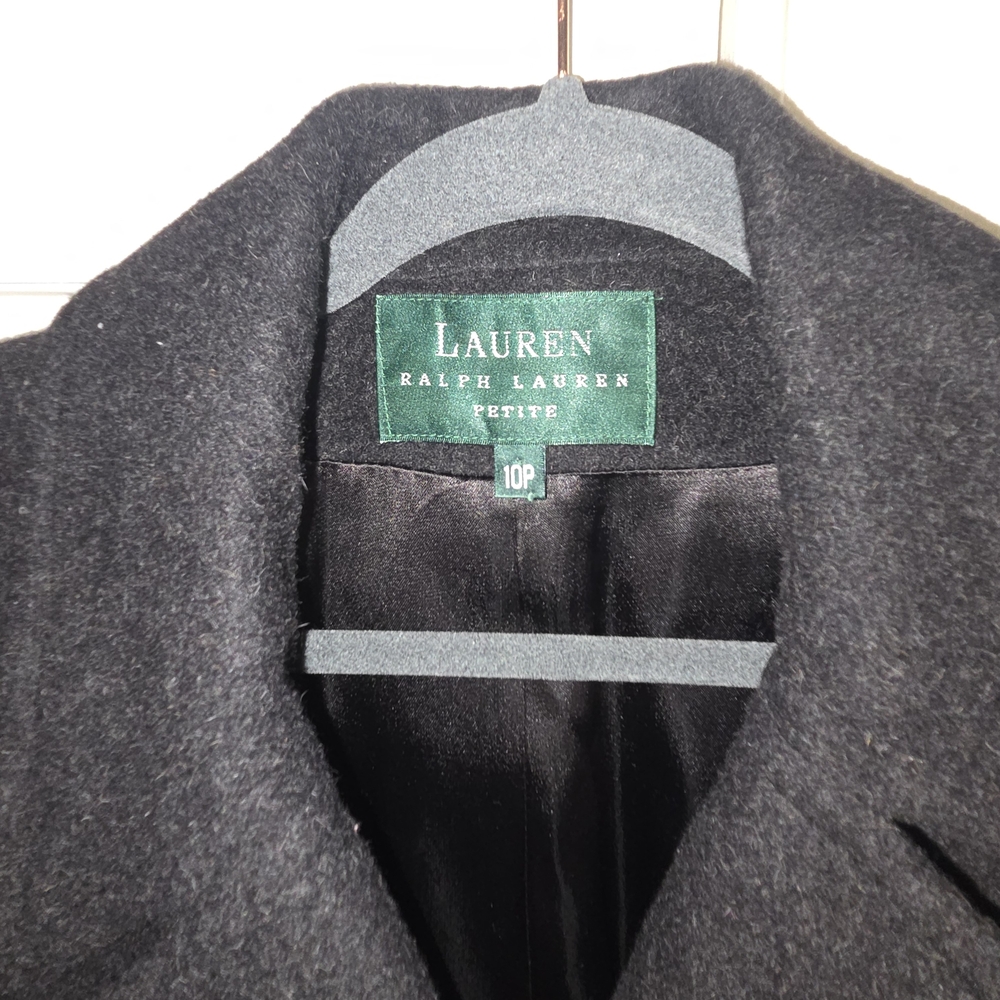 Ralph Lauren Black Wool Coat